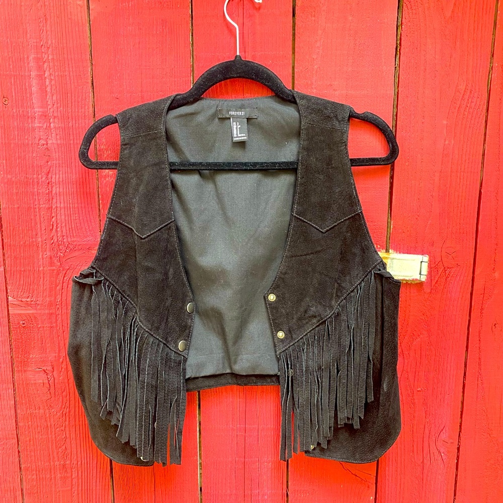 Western black vest